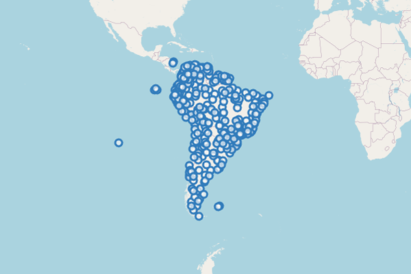 Airports in South-America